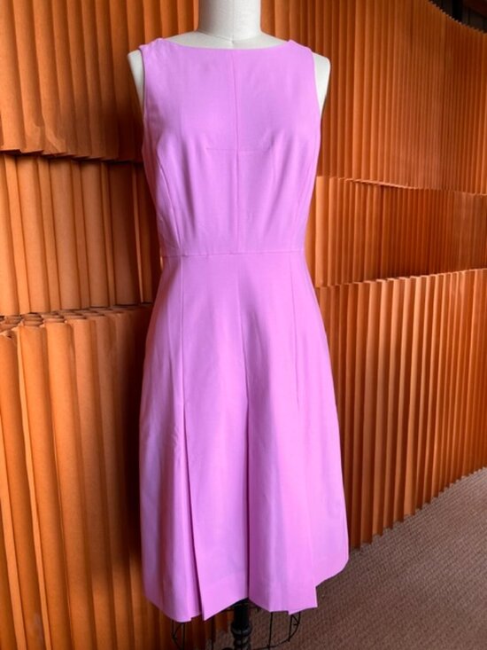 J. Crew Dresses & Skirts - 🌸 J.Crew Pale Orchid Wool Pleated Dress 🌸